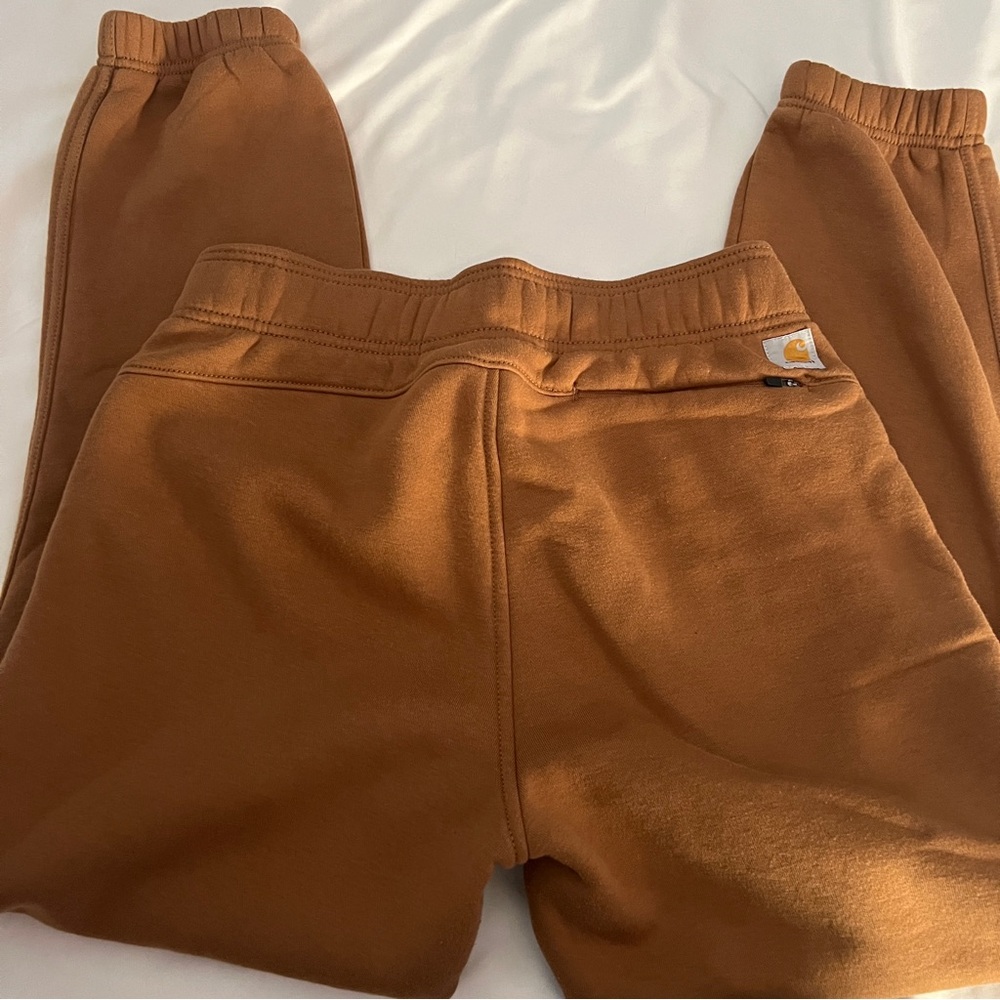 Carhartt Relaxed Fit Fleece Joggers Sweatpants Brown Size XS 0 - 2 Women’s - Picture 4 of 6